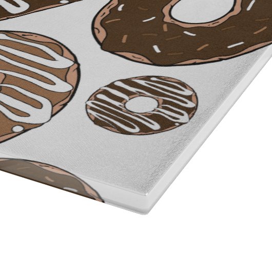 Planche À Découper Motif de beignes, beignets de chocolat, beignets d (Coin)