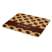 Planche À Découper Motif de beignes marron chocolat (Coin)