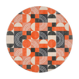 Planche À Découper Motif de bloc de couleur géométrique lumineux.