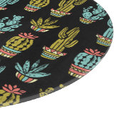 Planche À Découper Motif de cactus de grunge foncé (Coin)