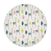 Planche À Découper Motif de cactus et de lamas (Devant)