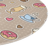 Planche À Découper Motif de café (Coin)