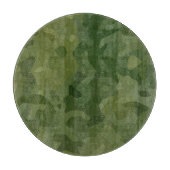 Planche À Découper Motif de camouflage vert olive (Devant)