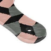 Planche À Découper Motif de Carré géométrique Monogramme gris rose (Coin)