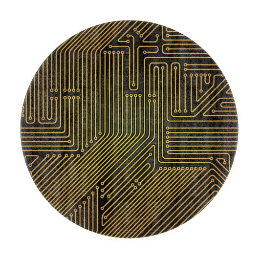 Planche À Découper Motif de carte d'ordinateur (Devant)