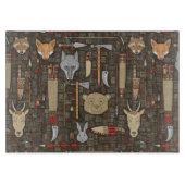 Planche À Découper Motif de chasse ethnique (Devant)