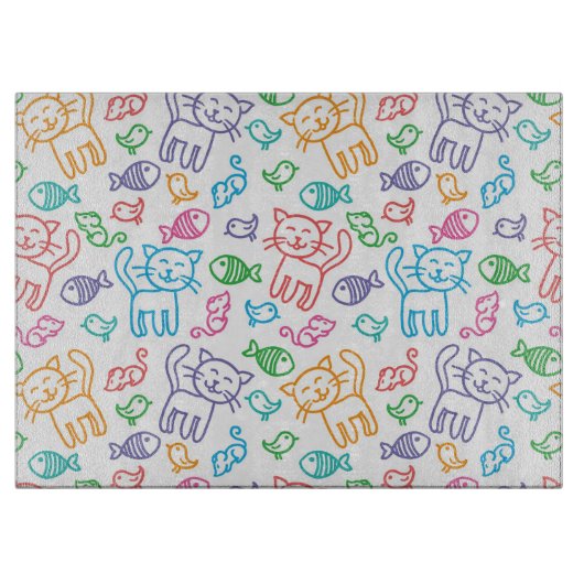 Planche À Découper motif de chat (Devant)