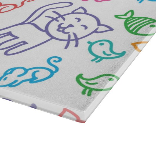 Planche À Découper motif de chat (Coin)