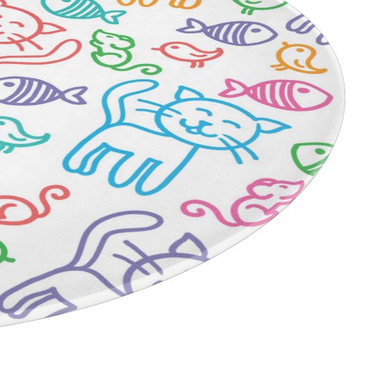 Planche À Découper motif de chat (Coin)