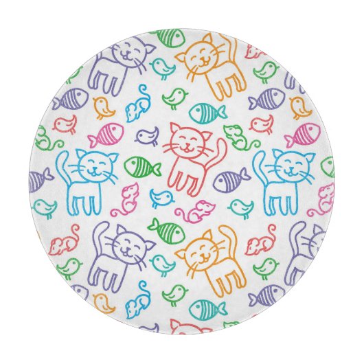 Planche À Découper motif de chat (Devant)