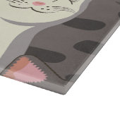 Planche À Découper Motif de chats blancs et gris (Coin)