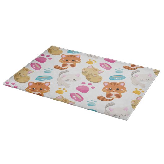 Planche À Découper Motif De Chats, Chats Mignons, Kitty, Chatons, Paw (Coin)