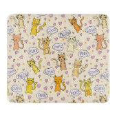 Planche À Découper Motif de chats mignons (Devant)