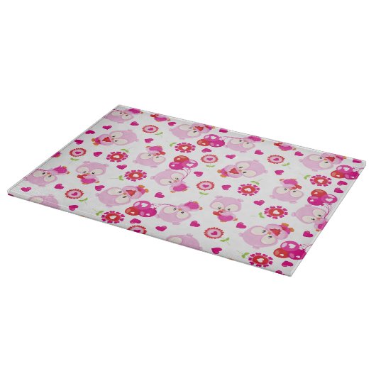 Planche À Découper Motif De Chouettes, Chouettes Mignonnes, Chouettes (Coin)