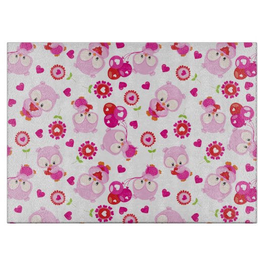 Planche À Découper Motif De Chouettes, Chouettes Mignonnes, Chouettes (Devant)