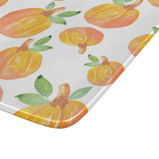 Planche À Découper Motif de Citrouille d'aquarelle 3 (Coin)