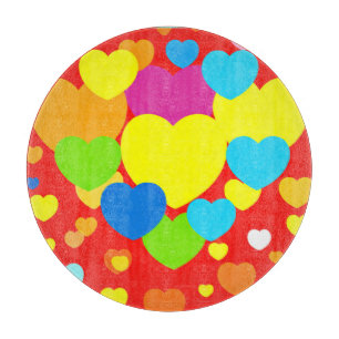 Planche À Découper Motif de coeur