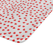 Planche À Découper Motif de coeur rouge (Coin)