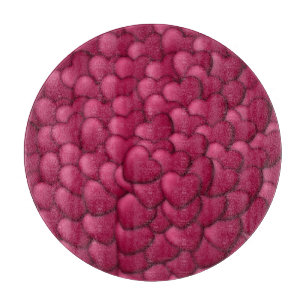 Planche À Découper Motif de coeurs rouges 3D romantiques-32322