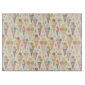 Planche À Découper motif de cônes de crème glacée (Devant)