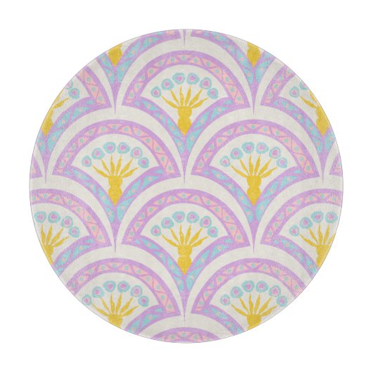 Planche À Découper Motif de coquille de couleur pastel (Devant)