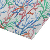 Planche À Découper Motif de corail aquarelle (Coin)