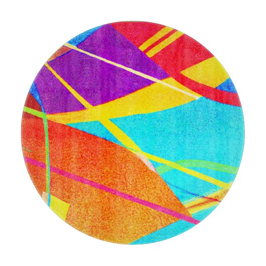 Planche À Découper Motif de couleur expressif (Devant)