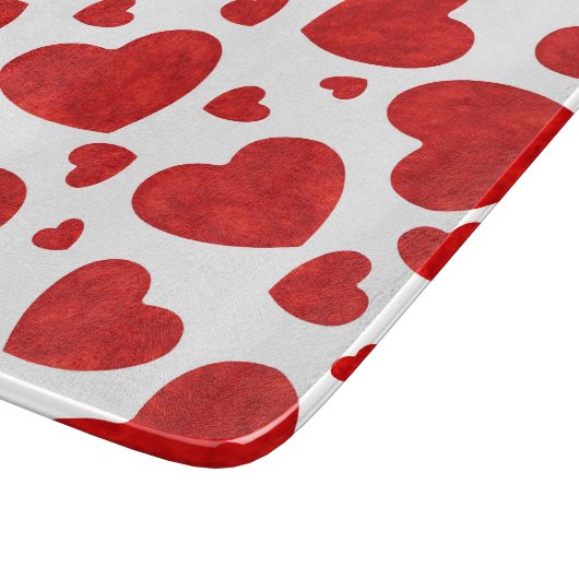 Planche À Découper Motif de couleur rouge (Coin)