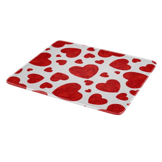 Planche À Découper Motif de couleur rouge (Coin)