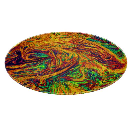 Planche À Découper Motif de couleur vive (Coin)