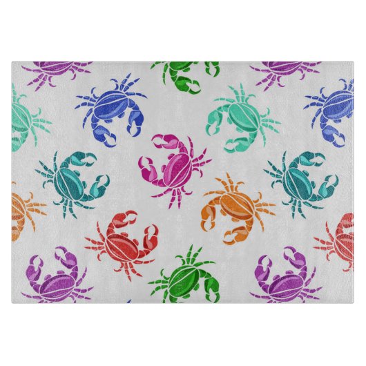 Planche À Découper Motif De Crabes (Devant)