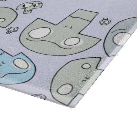 Planche À Découper Motif de crâne (Coin)