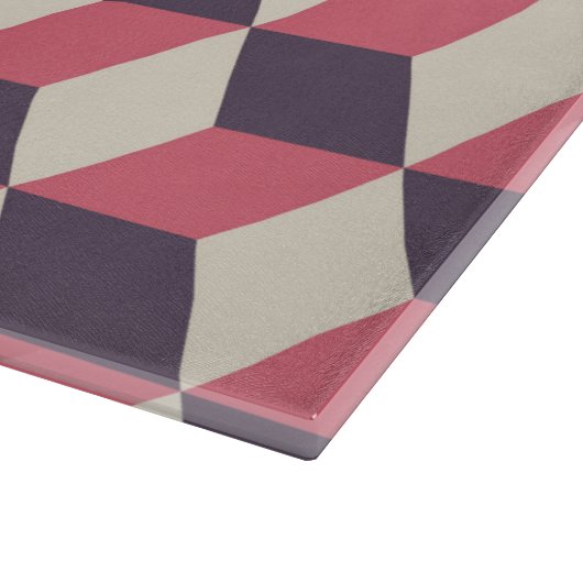 Planche À Découper motif de cubes 3d (Coin)