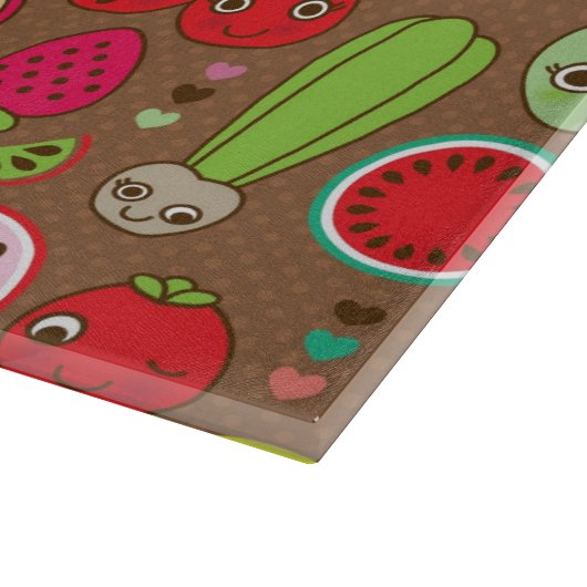 Planche À Découper Motif de cuisine de fruit (Coin)