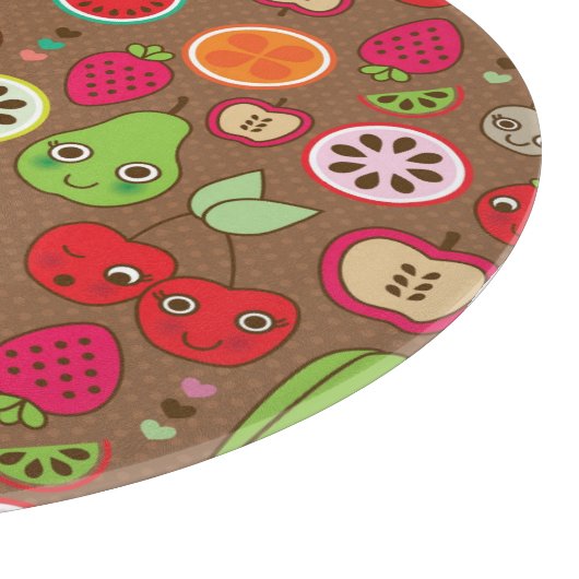 Planche À Découper Motif de cuisine de fruit (Coin)