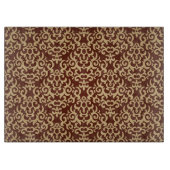 Planche À Découper Motif de damassé sur l'arrière - plan de gradient (Devant)