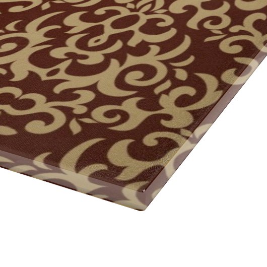 Planche À Découper Motif de damassé sur l'arrière - plan de gradient (Coin)