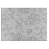 Planche À Découper Motif de dentelle, cru 1 de fleur (Devant)