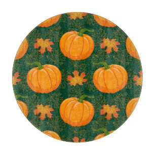 Planche À Découper Motif de départ d'automne du Citrouille orange