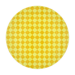 Planche À Découper Motif de diamant combiné jaune par STaylor