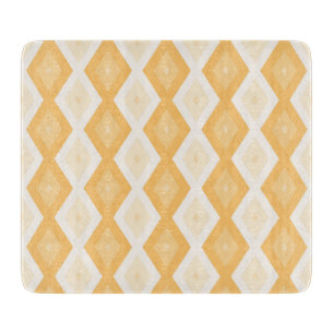 Planche À Découper Motif de diamant jaune