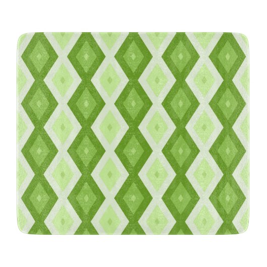 Planche À Découper Motif de diamant vert Chartreuse (Devant)