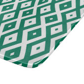 Planche À Découper Motif de diamant vert et blanc (Coin)