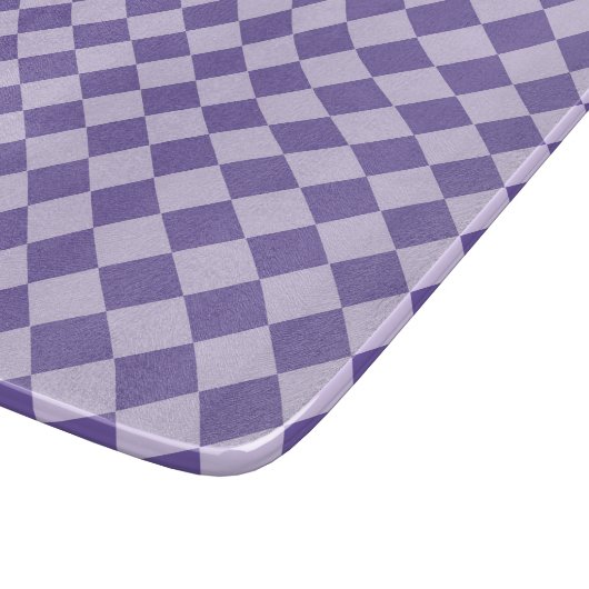 Planche À Découper Motif de diamants de Checker Violet (Coin)