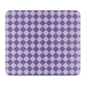 Planche À Découper Motif de diamants de Checker Violet (Devant)
