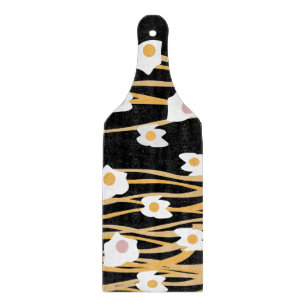 Planche à découper motif de dîner aux œufs et noui