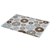 Planche À Découper Motif De Donuts, Donuts Bleus, Donuts Brown (Coin)