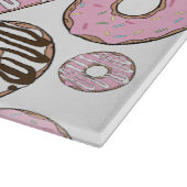 Planche À Découper Motif De Donuts, Donuts Roses, Donuts Blancs (Coin)