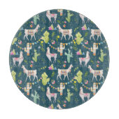 Planche À Découper Motif de drapeau de lama d'aquarelle (Devant)