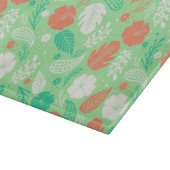 Planche À Découper Motif de feuillage vert et orange (Coin)